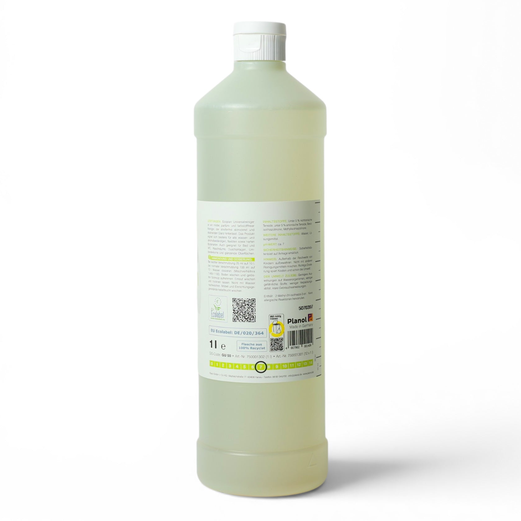 Detergent universal ecologic / ECOPLAN UNIVERSALREINIGER