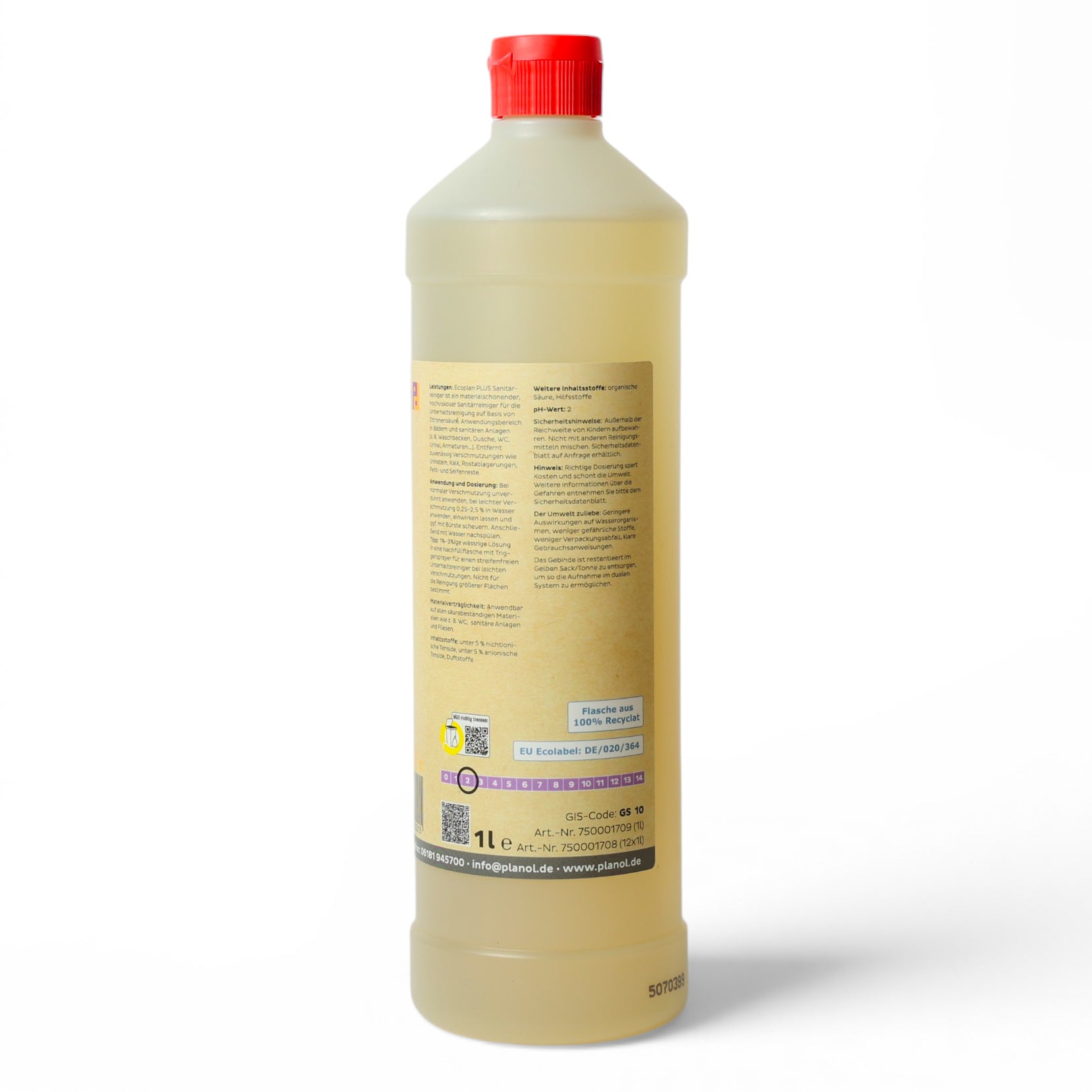 Detergent sanitar ecologic / ECOPLAN PLUS SANI.SOFT GEL